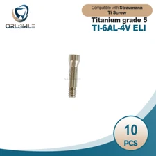 10 pcs titanium abutment ti screw compatible with Straumann ITI RC NC RN WN SC