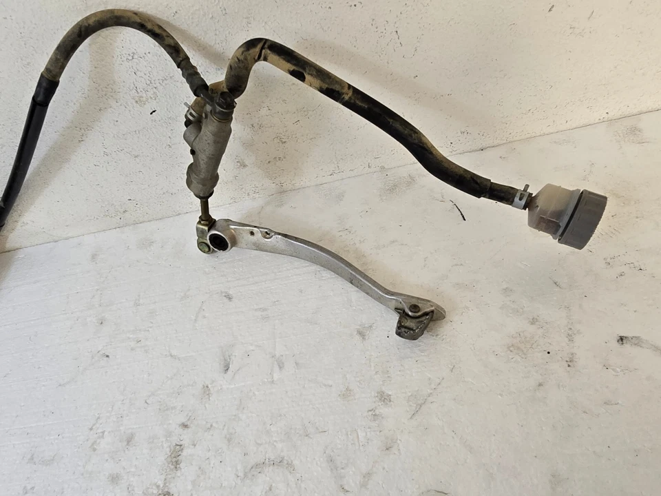 2001 Suzuki DRZ 250 Rear Brake Assembly Caliper Foot Pedal Lever Res Hose Master - Image 4 of 4