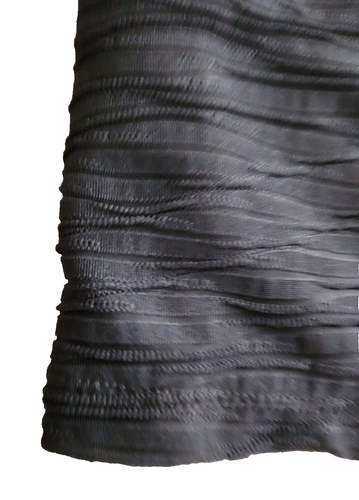 Jones New York Sleeveless Top Tank Shell Women's L Black Textured Lined Stretch - Picture 2 of 8