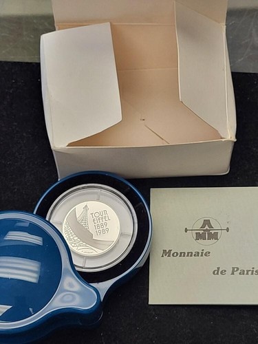 1989 France 5 Francs 90% Silver Proof - Picture 2 of 4