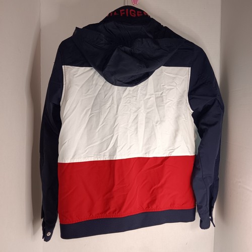Tommy Hilfiger Boys Colorblock Regatta Windbreaker Roll Away Hood L (12-14) - Picture 2 of 9