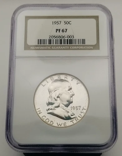 1957 Franklin Half Dollar NGC PF 67 #3393