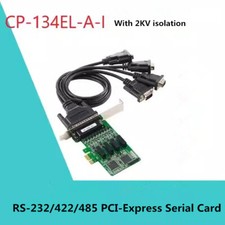 MOXA CP-134EL-A-I RS-232/422/485 PCI-Express Serial Card with 2KV Isolation