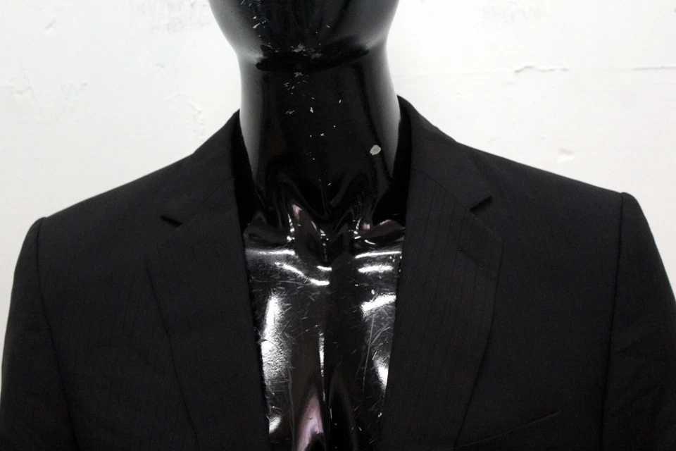 Giacca Joop! Hombre Talla M Chaqueta Abrigo Lana Logo Hombre Negro - Imagen 3 de 4