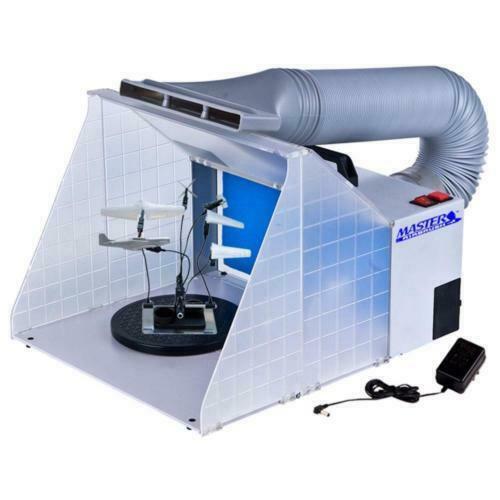 Compact airbrush booth