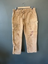 Vtg Carhartt B01 Double Front Knee Pants USA MADE Loose Fit Men’s Size 36 x 28