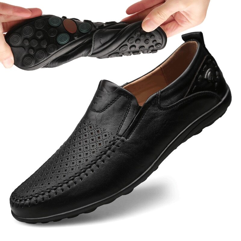 Men's Genuine Leather Casual Driving Shoes Loafers Moccasins