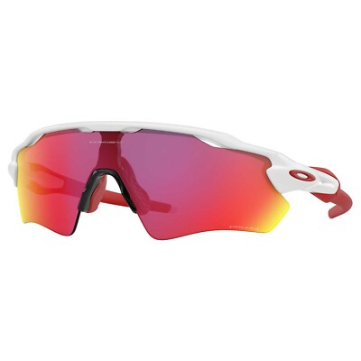 NEW* Oakley RADAR EV PATH White Red Bike w PRIZM ROAD Sunglass OO9208-05