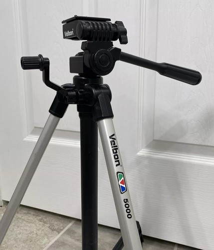 VELBON Photo/Video Tripod 5000 3-Way Panhead 360° Tilt w/Quick Release Plate - Picture 7 of 23