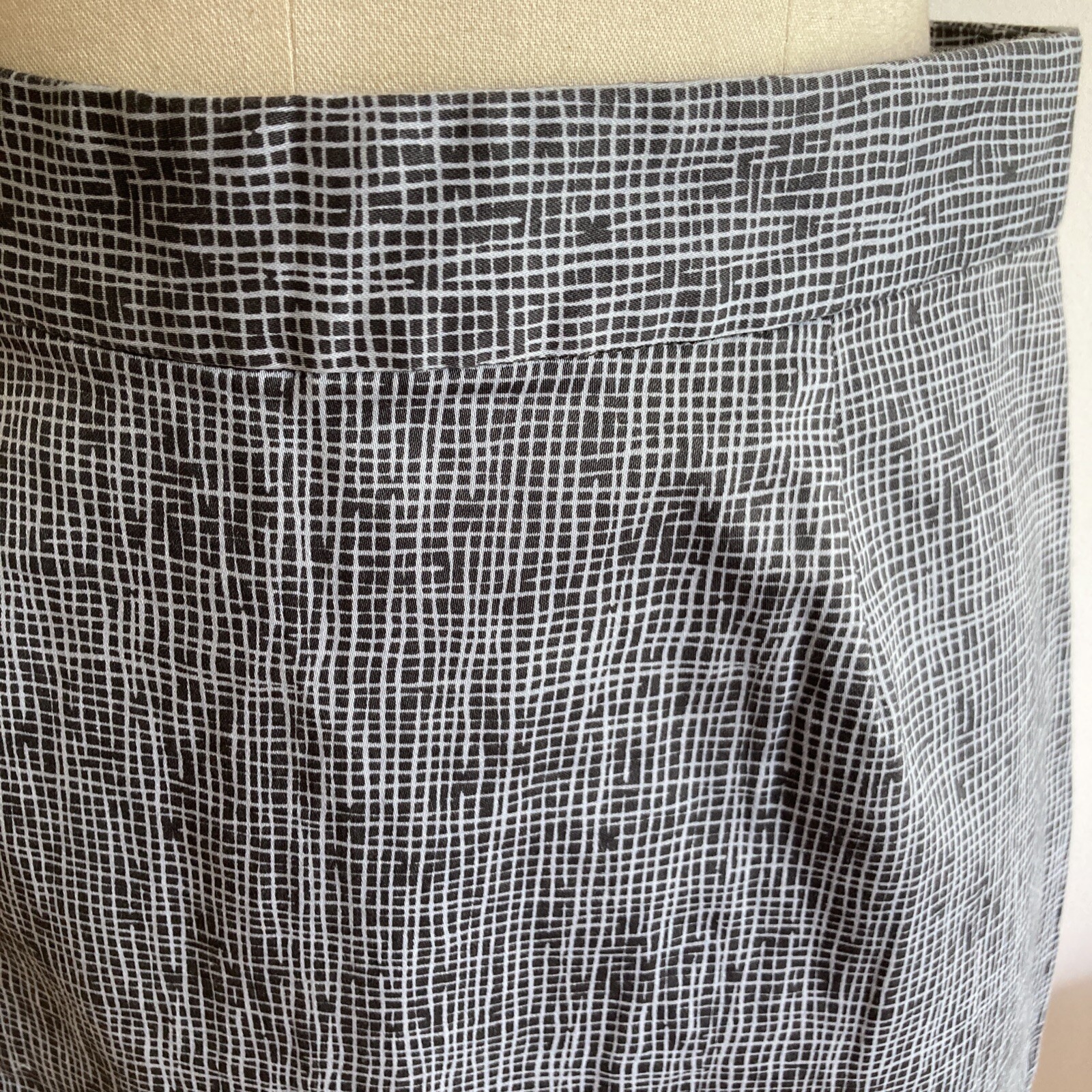 Seasalt "Lawhippet"  Grey Checked Skirt, Size 10 UK, New 2
