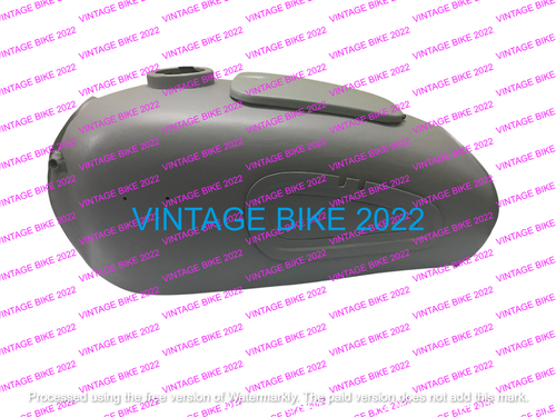CONVIENT POUR BMW R26 1956-60 R27 1960-1966 RÉSERVOIR ESSENCE ESSENCE ACIER BRUT - Picture 2 of 7