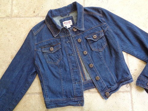 Mossimo Supply Co Women's Button Up Denim Jean Jacket Blue Size Med - Foto 17 di 18
