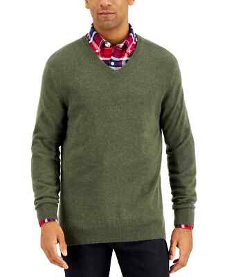Club Room Men's V-Neck Cashmere Sweater 