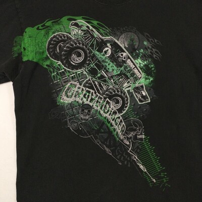 Vintage 2000'S Grave Digger T Shirt Size Large OLD ANVIL