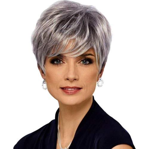 Women Wig Short Straight Hair Wig Ladies Full Wigs Cosplay Daily Wig - Picture 16 of 26