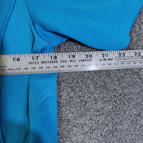 Fila Sport Golf Men's Size Small Polo Shirt Top Turquoise Teal Athletic Fit - Picture 8 of 9