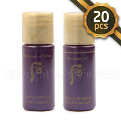 The history of Whoo Hwanyu Imperial Youth Balancer 5ml 10 Stück + Emulsion 10...
