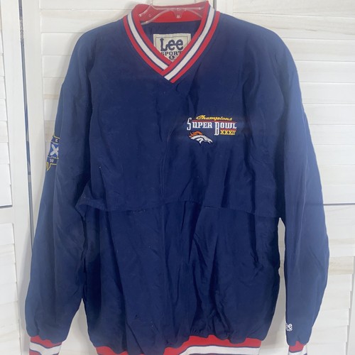 Vintage 1998 Super Bowl 32 XXXII Champions Denver Broncos Pullover Jacket Large