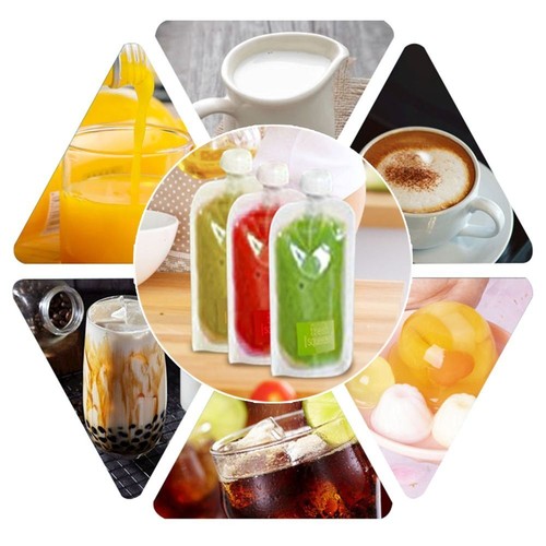 Food Fruit Puree Squeeze Pouches Kitchen Dispenser Pouch Bag Food Storage Bag - Bild 6 von 10