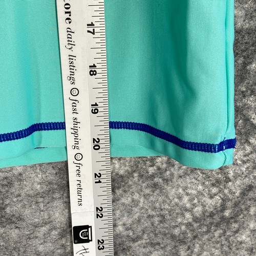 Tommy Bahama Rash Guard Child's Medium Green Zip Embroidered Sailfish Logo Relax - Picture 7 of 7