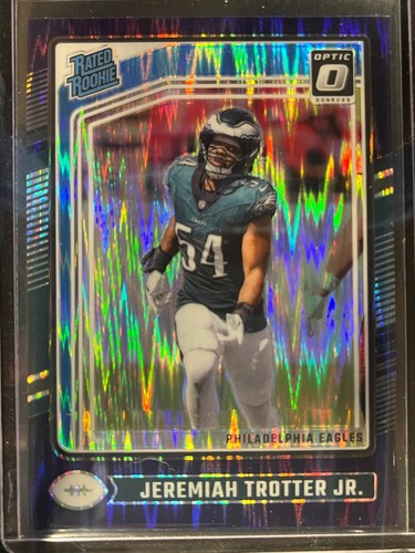 2024 Donruss Optic Purple Shock Jeremiah Trotter Jr. Rated Rookie Eagles #250
