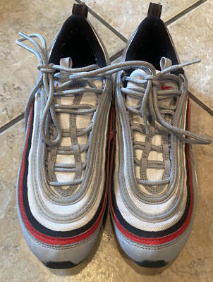 Nike Air Max 97 'Wolf Grey Red' Wolf Grey/Unv Red/Black 921522 020 