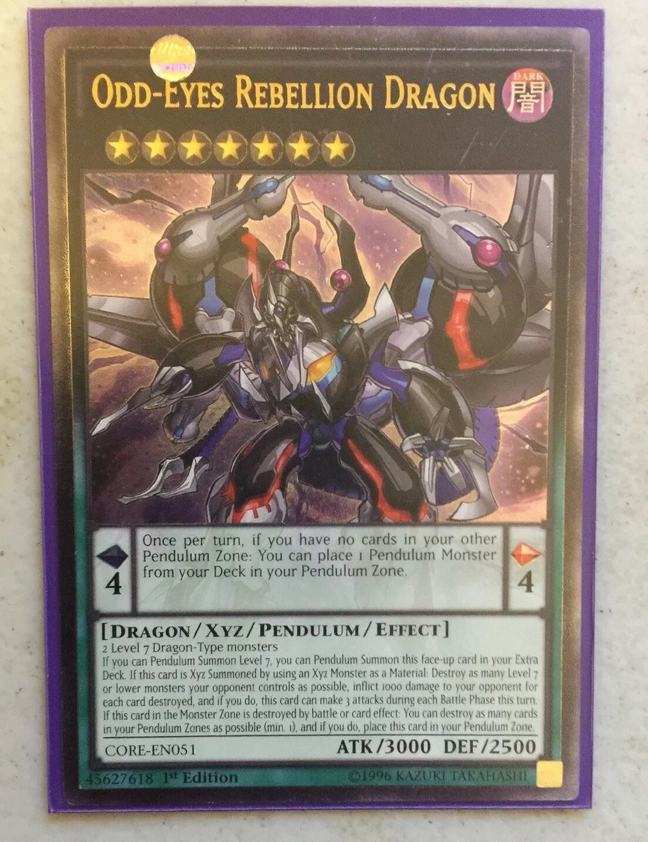 Yu-Gi-Oh! Odd-Eyes Rebellion Dragon (Ultimate Rare!) - 1st