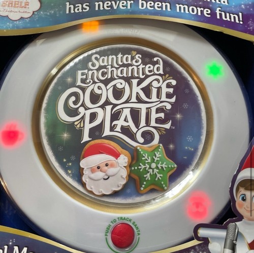 Nuevo con etiquetas Plato de Galletas Encantadas Santas Navidad Xmaa Iluminar - Imagen 8 de 8