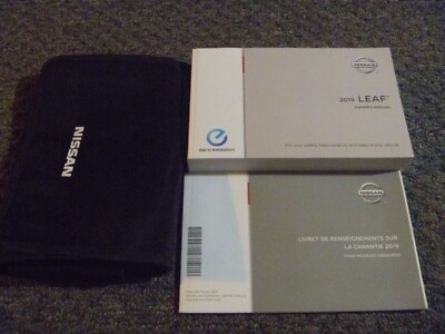 2019 Nissan LEAF Owner Operator Manual User Guide Set S SV SL Plus