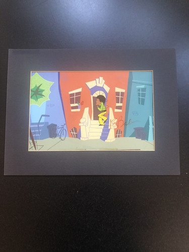 Michael Jackson Jackson 5IVE Original Animation Cel SIGNED ROBERT BALSER Matted