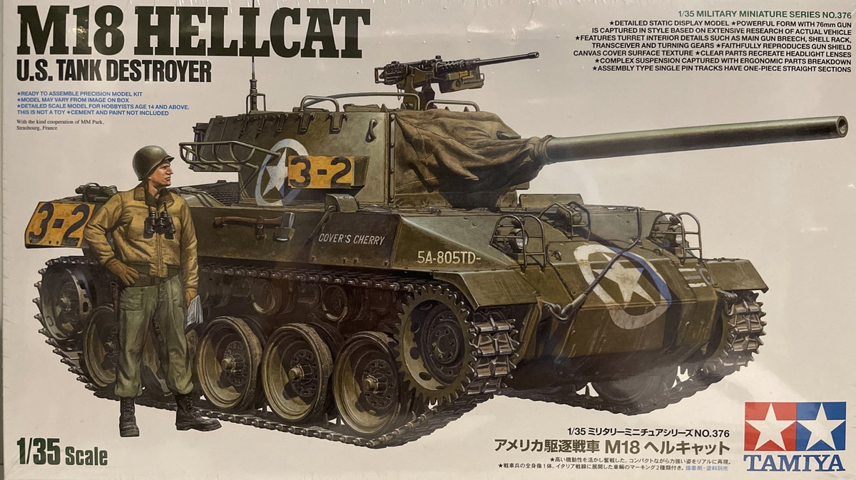 1:35 scale Tamiya model kit, M-18 Hellcat Tank destroyer | eBay