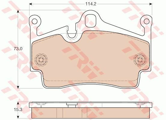 Plaquettes de frein TRW GDB1961 pour Porsche 718 Boxster 2.0