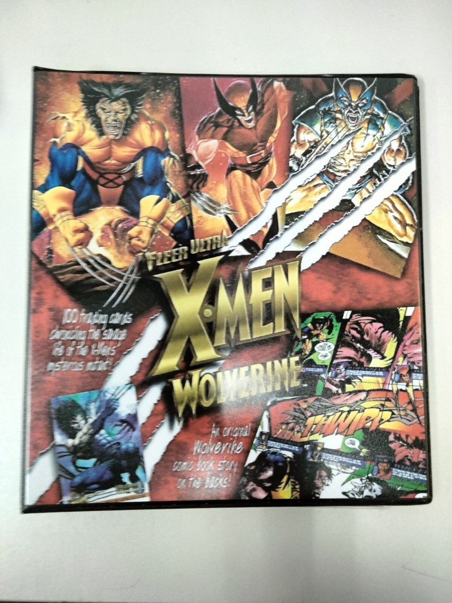 【トレカ】'96 Fleer Ultra X-Men wolverine【美品】 1996 FLEER ULTRA X-MEN WOLVERINE EDITION COMPLETE 100 CARD