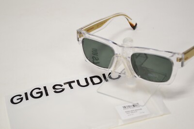 NEW Gigi Studios Sunglasses Handmade Chopin Clear Gold 6905/5 54/20/150
