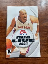 NBA Live 04 2004 Basketball PS2 Playstation 2 Instruction Manual Only