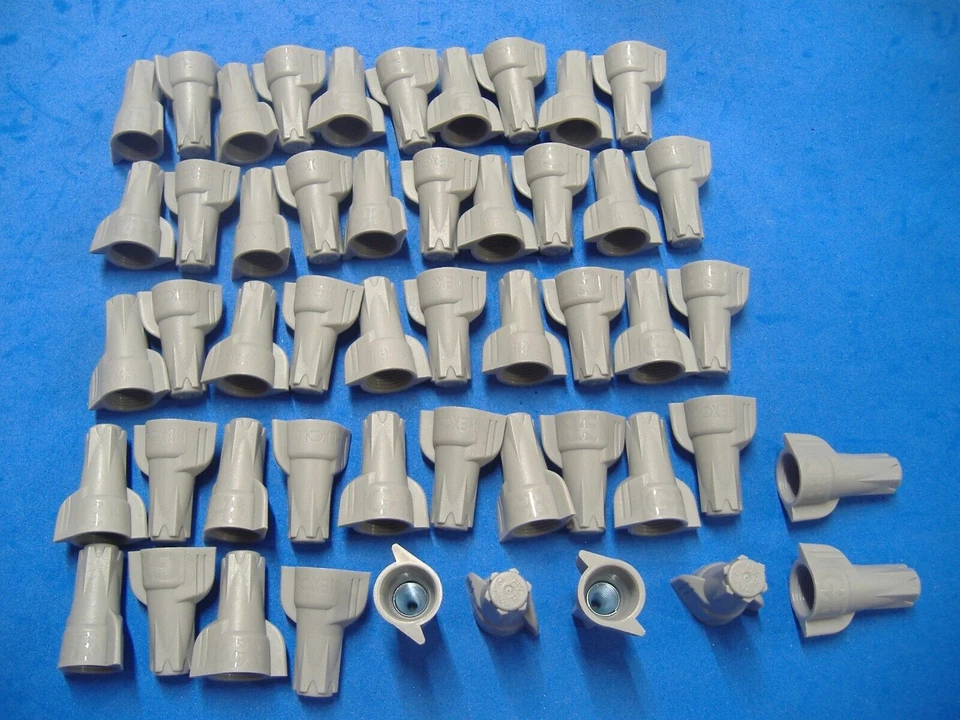 1000 БОЛЬШИХ СЕРЫХ ШЕСТИГРАННЫХ СОЕДИНИТЕЛЕЙ ПРОВОДОВ GARDNER 6-14 AWG - Изображение 3 из 4