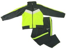 Nike Little Boys Size 4  Jacket  Pants Tracksuit Set NWT 2 Pc Gray Tricot