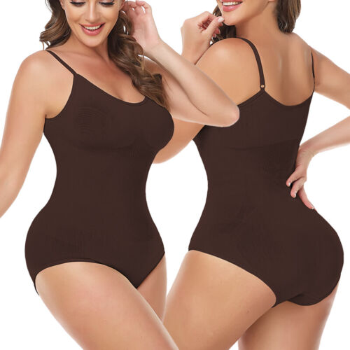 Damen Bauchkontrolle Bodysuit Shaper schmal Ganzkörper Shapewear nahtloser Overall - Bild 25 von 34