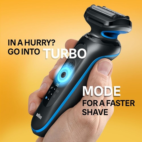 Braun Series 5 5018s Wet & Dry Shaver - Blue - Picture 5 of 10