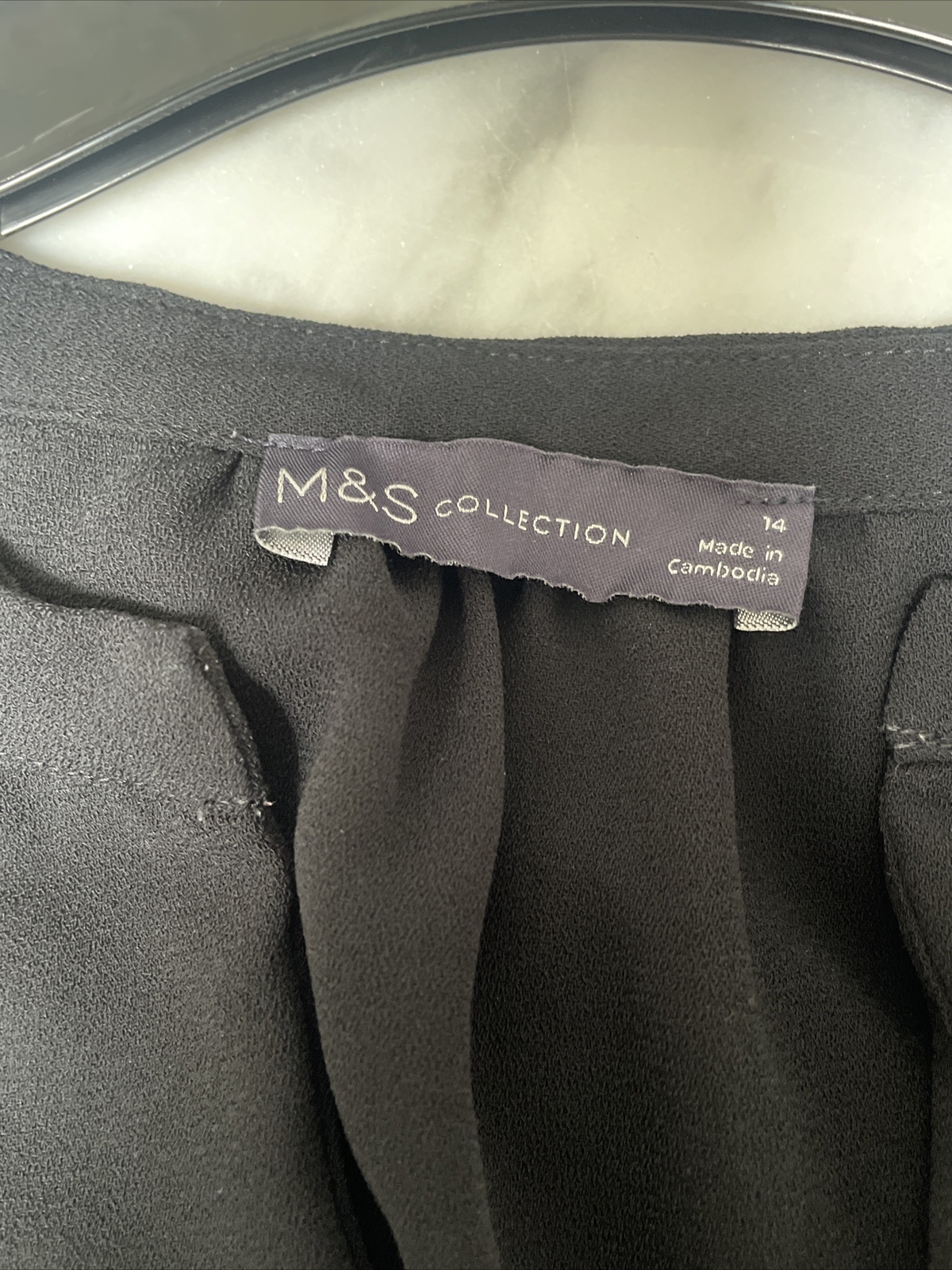 M&S Collection Black Dress Size 14 eBay