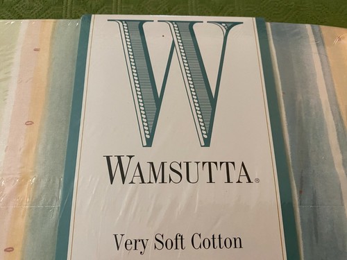 NEW VINTAGE WAMSUTTA WATERLINE STYLE TWIN FLAT SHEET COLLIER CAMPBELL COLLECTION - Picture 3 of 7