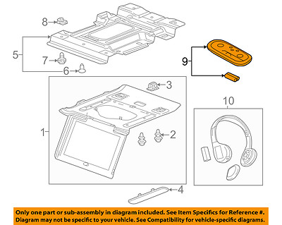 GM OEM OVERHEAD CONSOLE-Remote control 84012997
