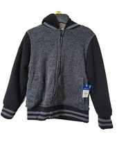 Arizona Jean Co. Boys FULL ZIP SIZE XXS 4/5 HOODED fleece SWEATSHIRT Black