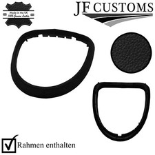 SCHWARZ LEDER SCHALTSACK UMGEBEN DECKEL+RAHMEN F?R NISSAN QASHQAI J10 06-13