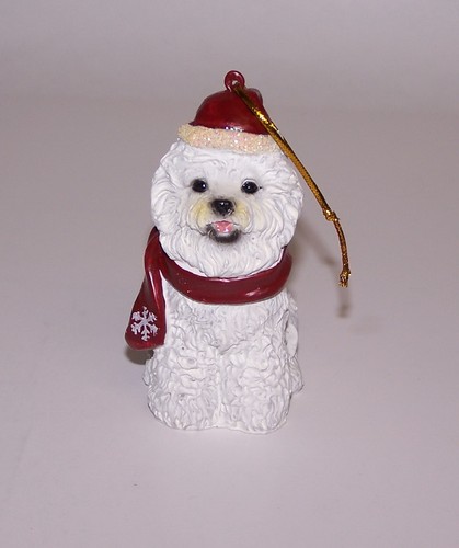 Bichon Frise Maltese or Havanese Puppy Dog Christmas Ornament NIB Sealed - 第 2/7 張圖片