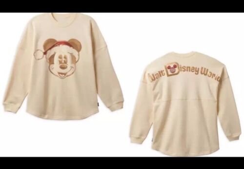 Disney Parks Santa Mickey Mouse Sequin Christmas Spirit Jersey Size Small Women - Picture 2 of 10