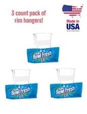 3ct 3 oz Bowl Fresh Rim Hanger Toilet Deodorizer #1 USA MADE Next Day Ship