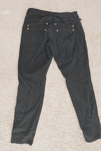 Rock & Republic dunkelblaue Skinny-Damenjeans Jegging marineblau Größe 10 Stretch - Bild 2 von 8