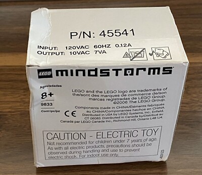 *NEW* Lego 9833 MINDSTORMS 9V Transformer AC Adapter Battery Charger 4237771