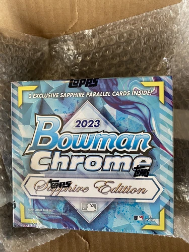 2023 Bowman Chrome Baseball Sapphire Edition Hobby Box IN HAND